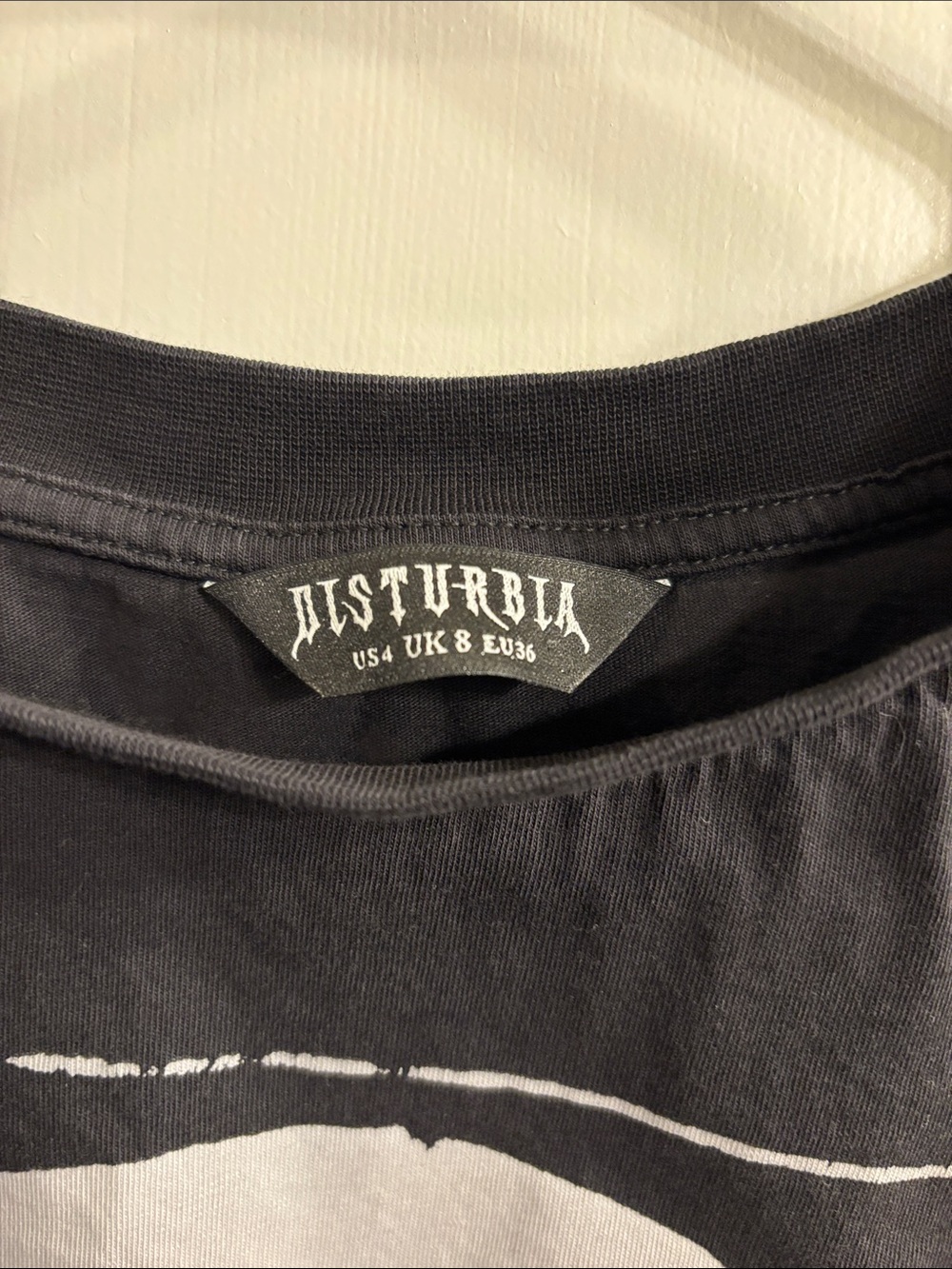 Disturbia Black Memento Mori Skull Tee dress - Picture 4 of 4